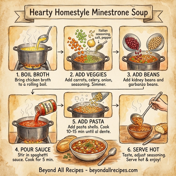 Hearty Homestyle Minestrone Soup instructions