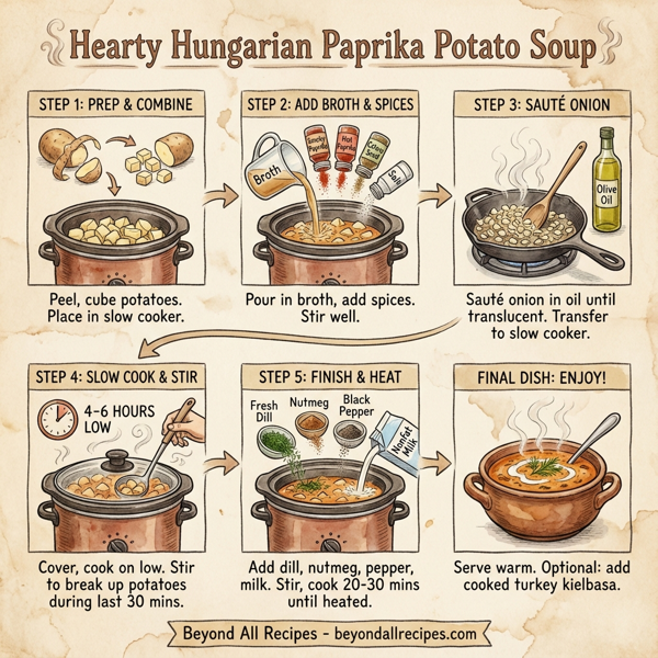 Hearty Hungarian Paprika Potato Soup instructions
