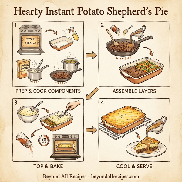 Hearty Instant Potato Shepherd's Pie instructions