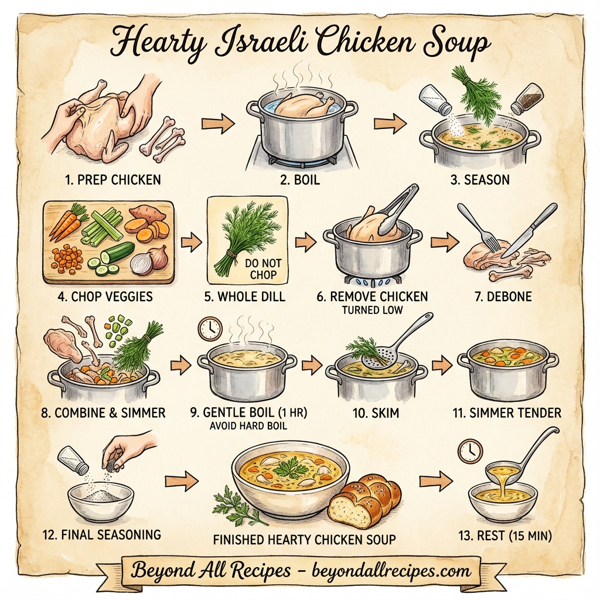 Hearty Israeli Chicken Soup instructions