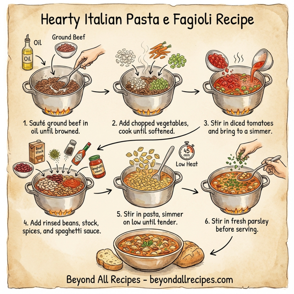 Hearty Italian Pasta e Fagioli instructions
