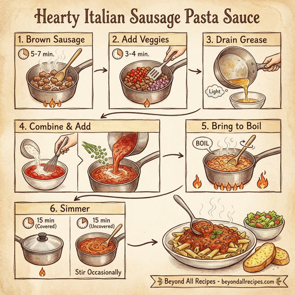 Hearty Italian Sausage Pasta Sauce instructions
