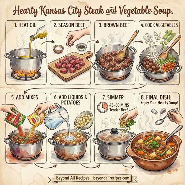 Hearty Kansas City Steak and Vegetable Soup instructions