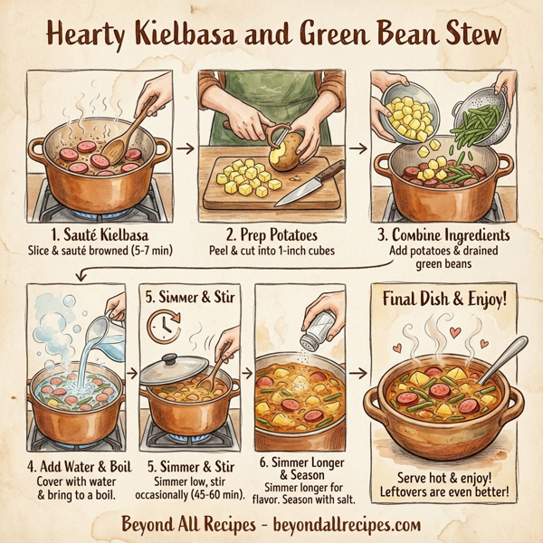 Hearty Kielbasa and Green Bean Stew instructions