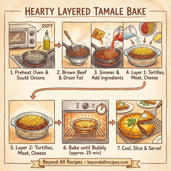 Hearty Layered Tamale Bake instructions