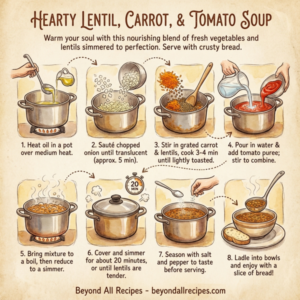 Hearty Lentil, Carrot, and Tomato Soup instructions