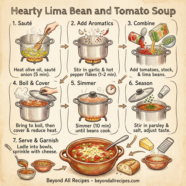 Hearty Lima Bean and Tomato Soup instructions