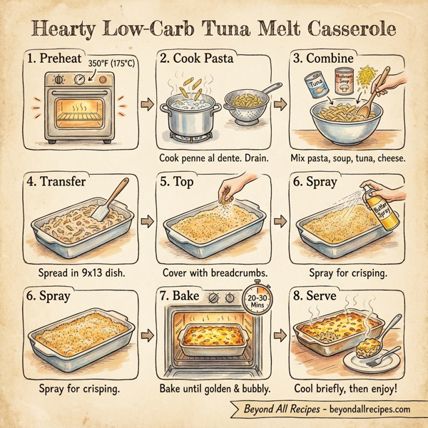 Hearty Low-Carb Tuna Melt Casserole instructions