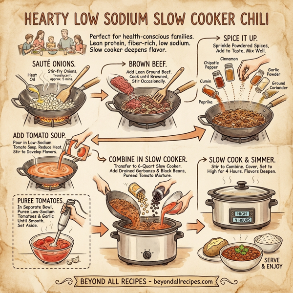 Hearty Low Sodium Slow Cooker Chili instructions