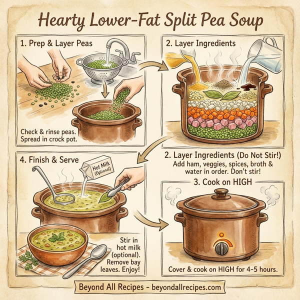Hearty Lower-Fat Split Pea Soup instructions