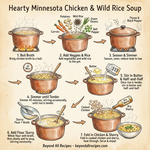 Hearty Minnesota Chicken and Wild Rice Soup instructions