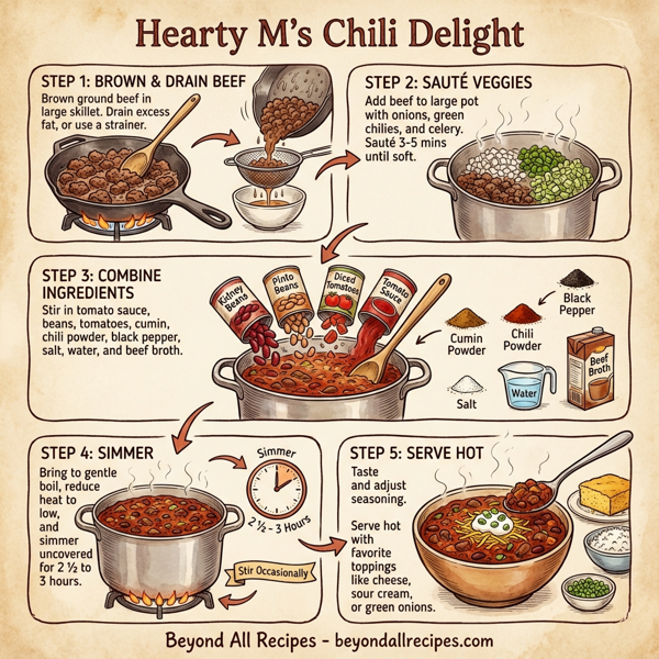 Hearty M's Chili Delight instructions