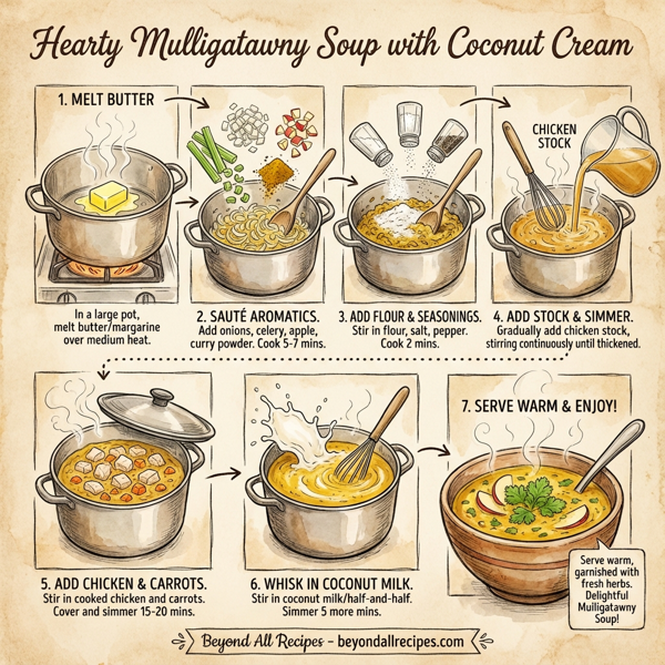 Hearty Mulligatawny Soup with Coconut Cream instructions