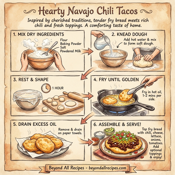 Hearty Navajo Chili Tacos instructions