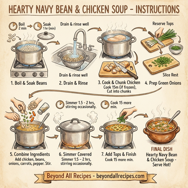Hearty Navy Bean & Chicken Soup instructions