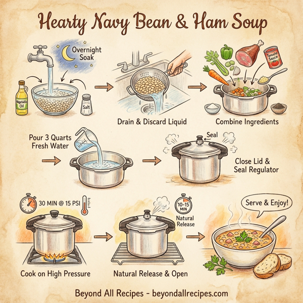 Hearty Navy Bean & Ham Soup instructions