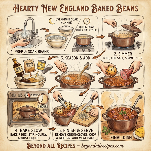 Hearty New England Baked Beans instructions