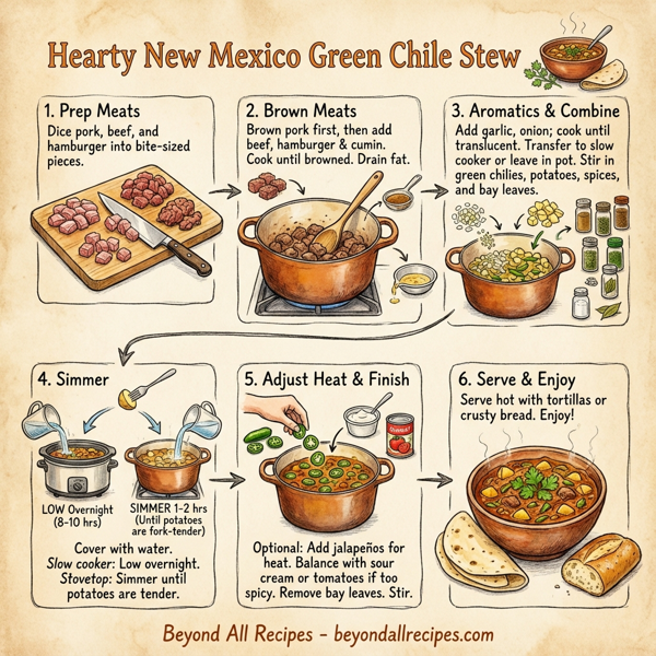 Hearty New Mexico Green Chile Stew instructions