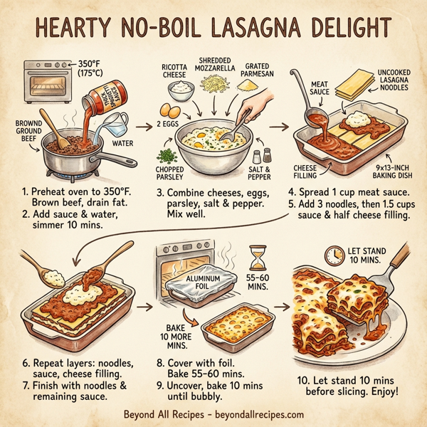 Hearty No-Boil Lasagna Delight instructions