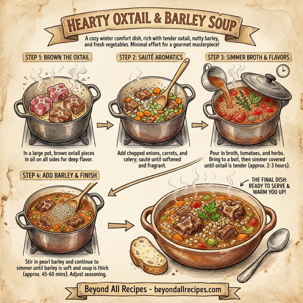 Hearty Oxtail and Barley Soup instructions