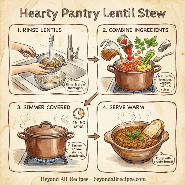 Hearty Pantry Lentil Stew instructions
