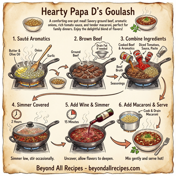 Hearty Papa D's Goulash instructions