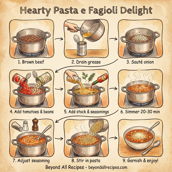 Hearty Pasta e Fagioli Delight instructions