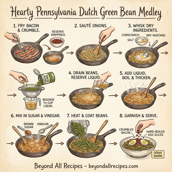 Hearty Pennsylvania Dutch Green Bean Medley instructions
