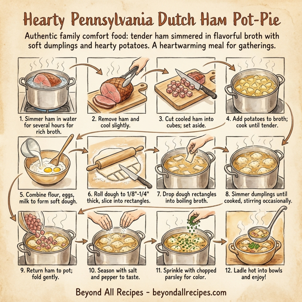 Hearty Pennsylvania Dutch Ham Pot-Pie instructions