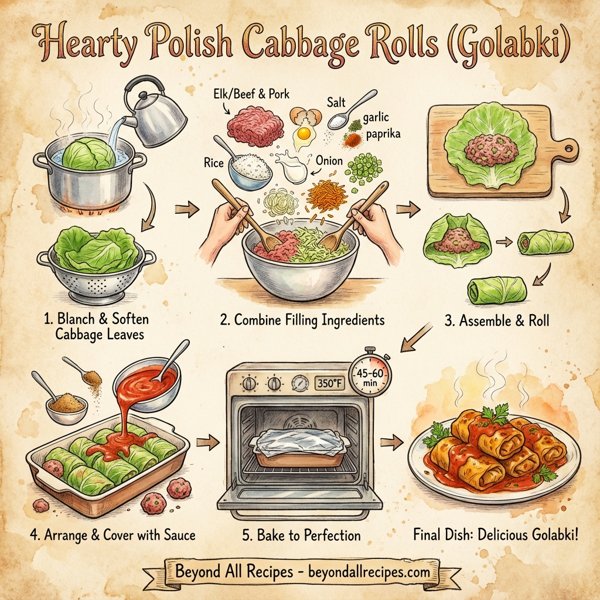 Hearty Polish Cabbage Rolls (Golabki) instructions