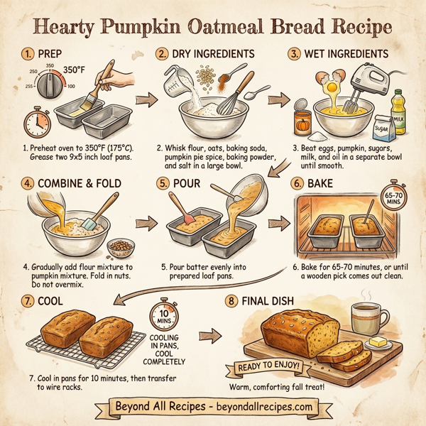 Hearty Pumpkin Oatmeal Bread instructions