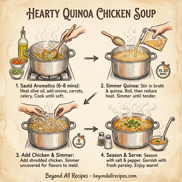 Hearty Quinoa Chicken Soup instructions