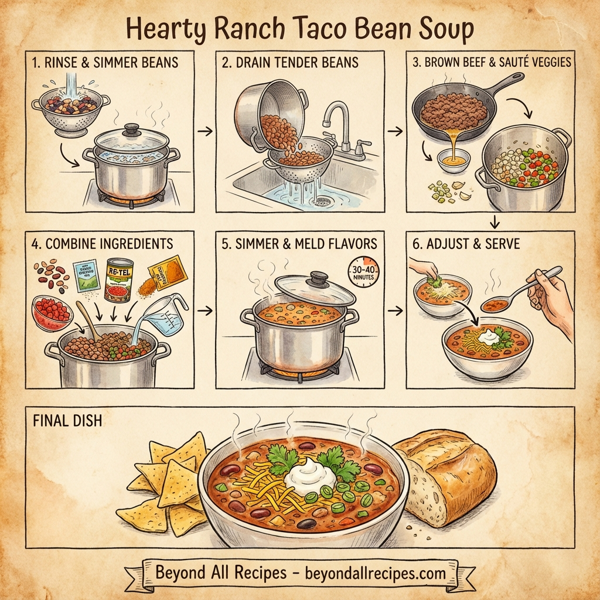 Hearty Ranch Taco Bean Soup instructions