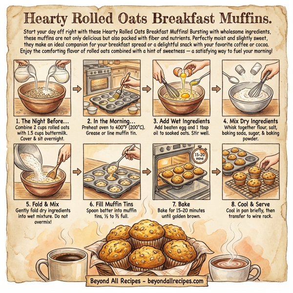 Hearty Rolled Oats Breakfast Muffins instructions