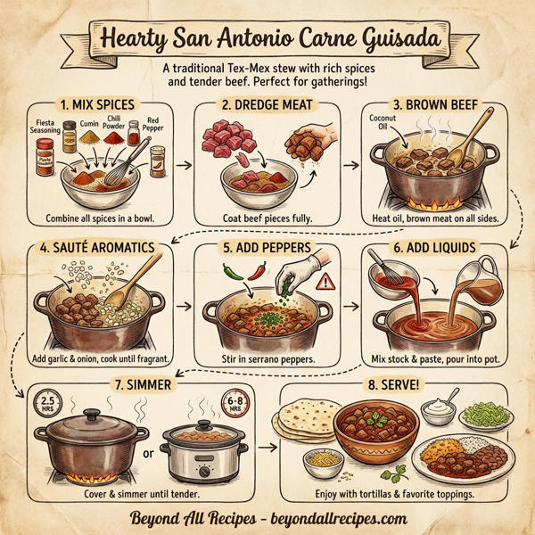 Hearty San Antonio Carne Guisada instructions