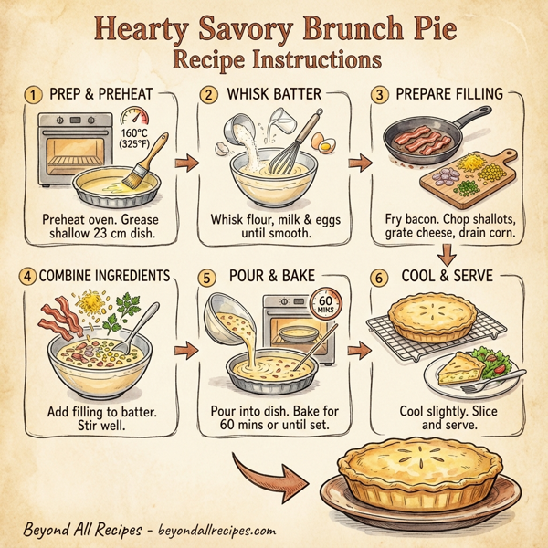 Hearty Savory Brunch Pie instructions