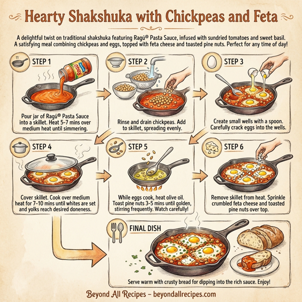 Hearty Shakshuka with Chickpeas and Feta instructions