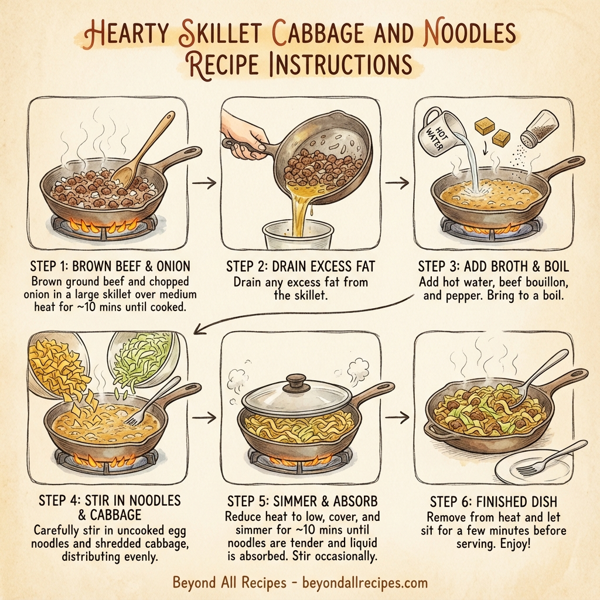 Hearty Skillet Cabbage and Noodles instructions