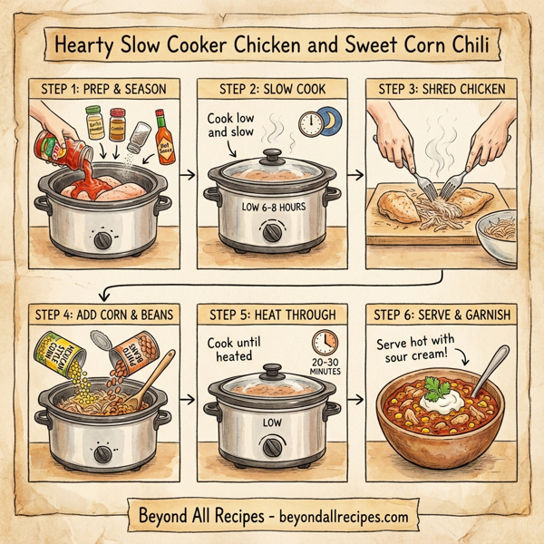 Hearty Slow Cooker Chicken and Sweet Corn Chili instructions