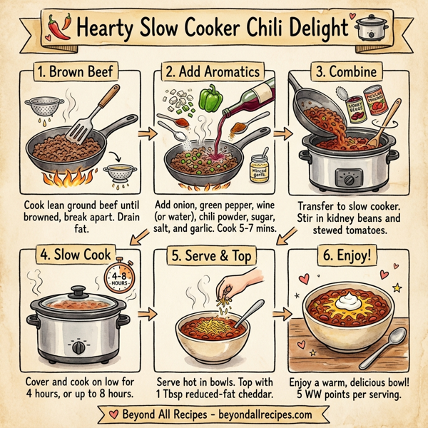 Hearty Slow Cooker Chili Delight instructions