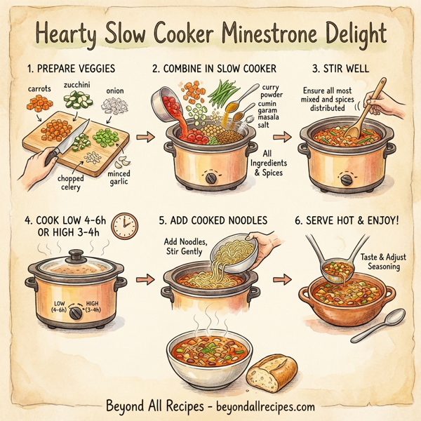 Hearty Slow Cooker Minestrone Delight instructions