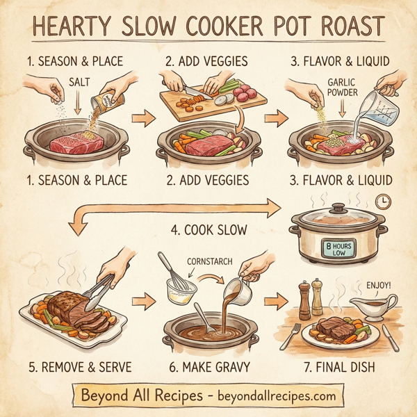 Hearty Slow Cooker Pot Roast instructions