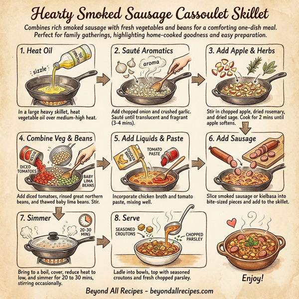 Hearty Smoked Sausage Cassoulet Skillet instructions
