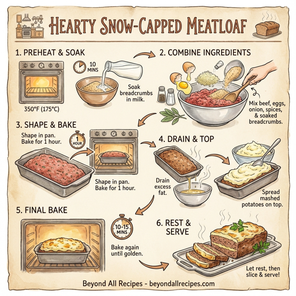 Hearty Snow-Capped Meatloaf instructions