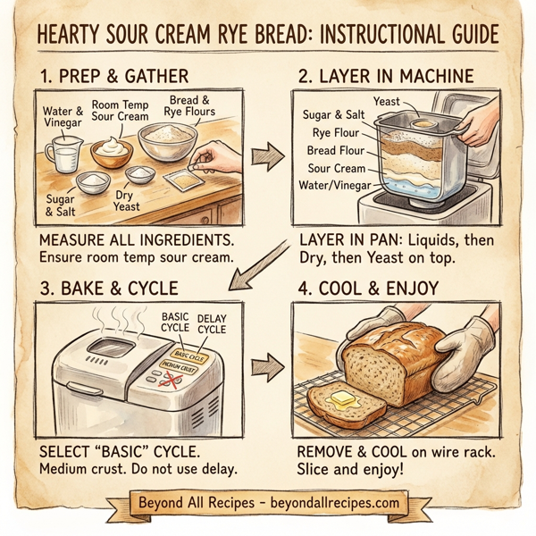 Hearty Sour Cream Rye Bread instructions