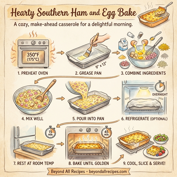 Hearty Southern Ham and Egg Bake instructions