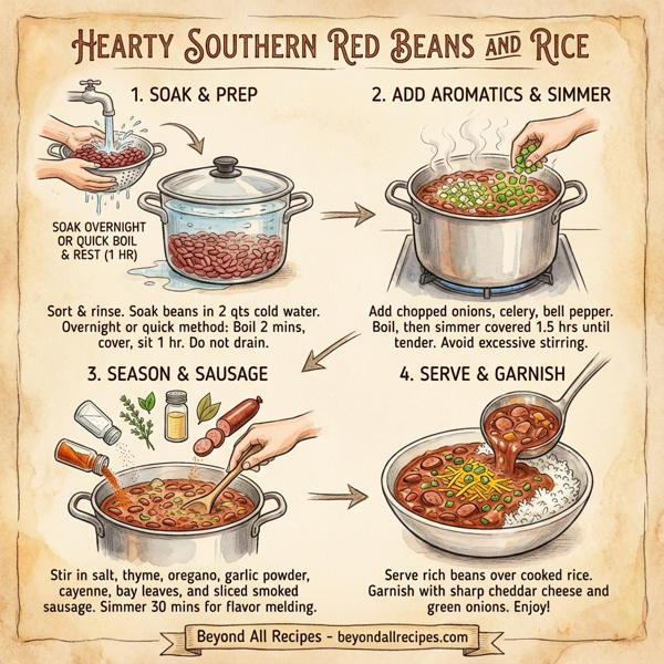 Hearty Southern Red Beans and Rice instructions