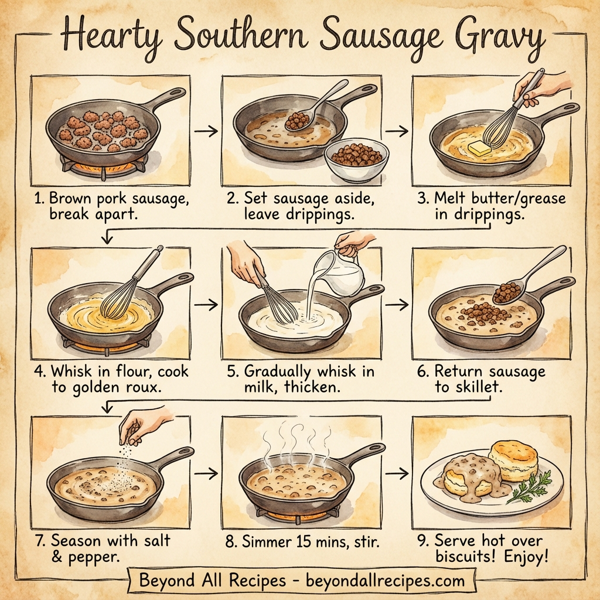 Hearty Southern Sausage Gravy instructions