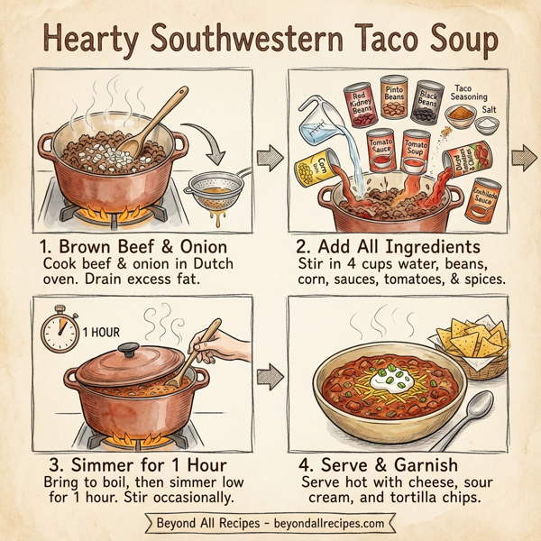 Hearty Southwestern Taco Soup instructions