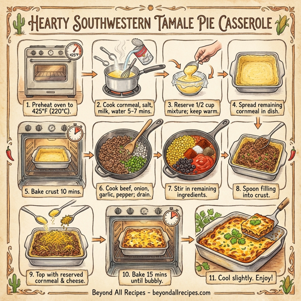 Hearty Southwestern Tamale Pie Casserole instructions